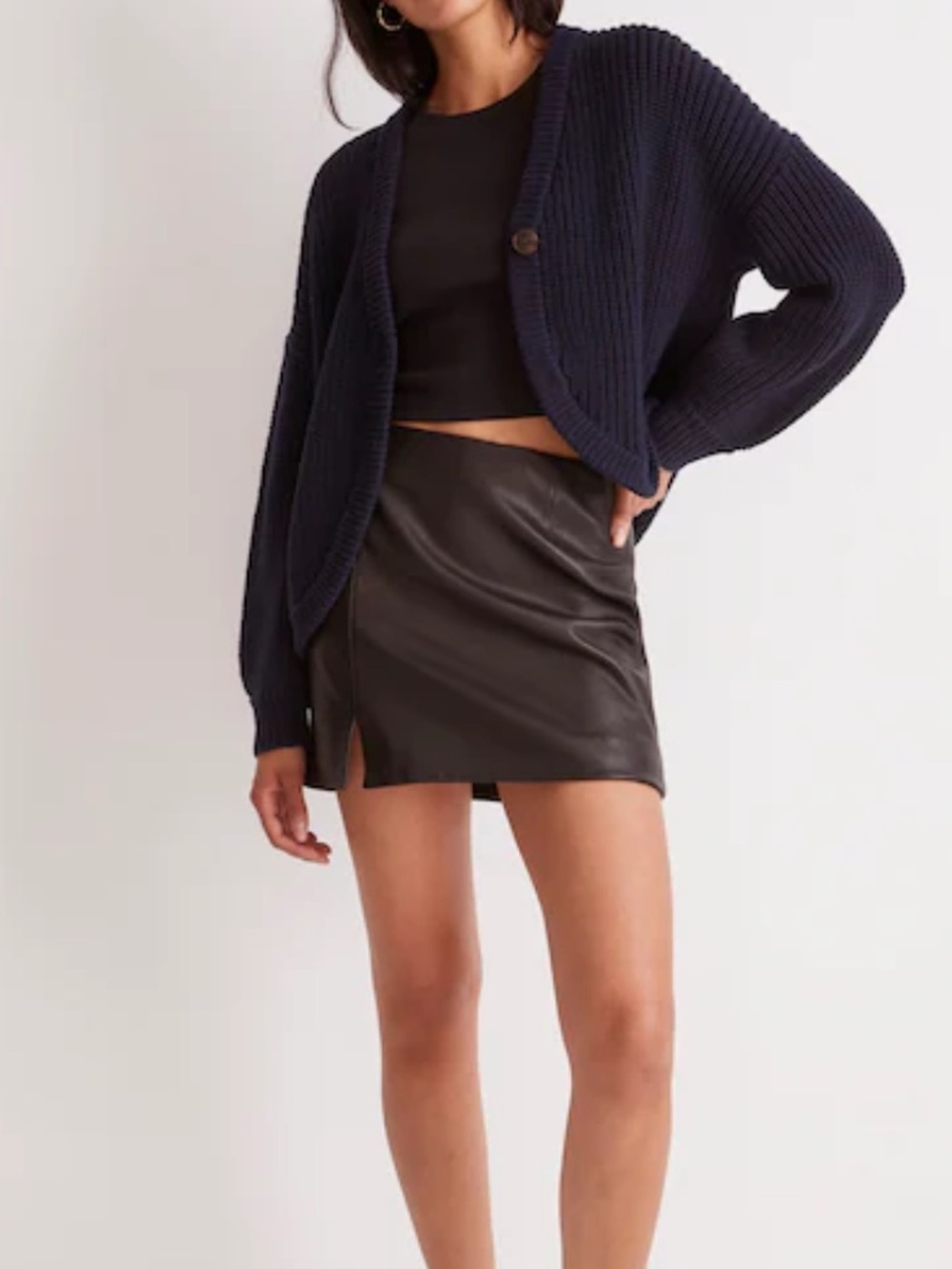 Madewell Shirt Tail Chucky Cardigan Sweater